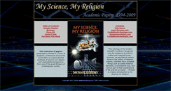 Desktop Screenshot of mysciencemyreligion.com