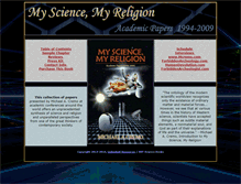Tablet Screenshot of mysciencemyreligion.com